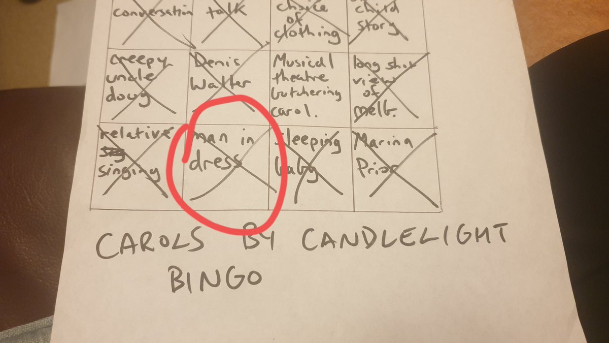 I'm winning this bingo! #carolsbycandlelight