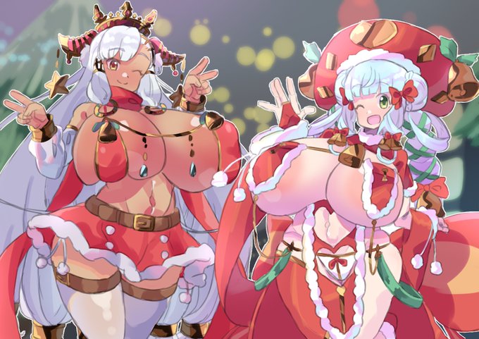 雨竜みずはさん(@mizuha_uryu)のクリスマスイラスト描かせていただきました…!🙇
えっちサンタ衣装考えるお仕事に転職しようかな…🥰 