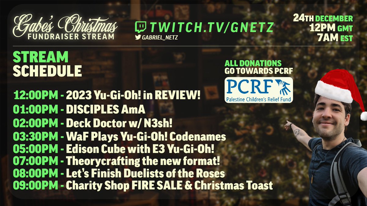 Gabriel_Netz's tweet photo. GET IN HERE! Live now with the Charity Stream (link on reply) - Let's get this going for a good cause!

RT's appreciated :) https://t.co/dOBfVAMpvy