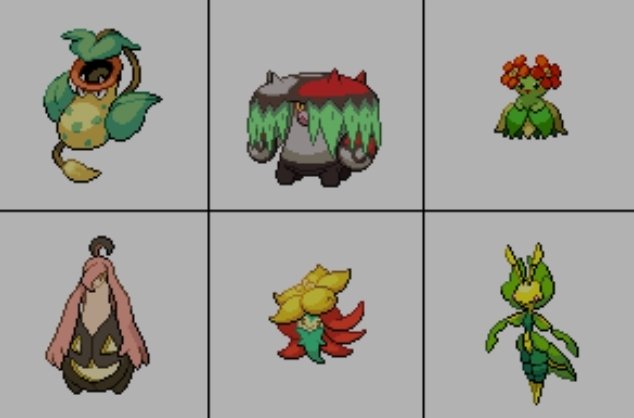 Hazel6427's tweet photo. My pokemon team if I was a grass type trainer. https://t.co/z7mGT8Ahmh