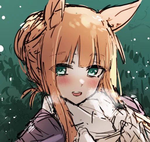 やっぱり描きたくてクリスマススズカ描いてる! 明日アップできるかな～( ;∀;)