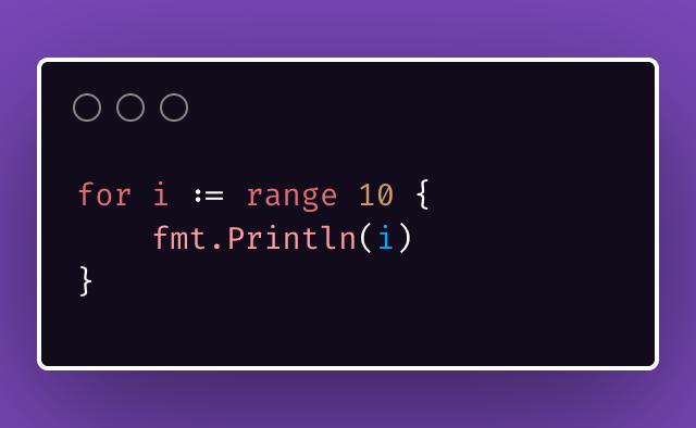 func25's tweet photo. A change has been made to the Go language. 

We can now use 'for range(n)' similar to Python.

This is a preview feature in Go 1.22. You can try it out by enabling it with 'GOEXPERIMENT=rangefunc'.

Try it: https://t.co/Xy44M5delo https://t.co/AbBE8K0xPr