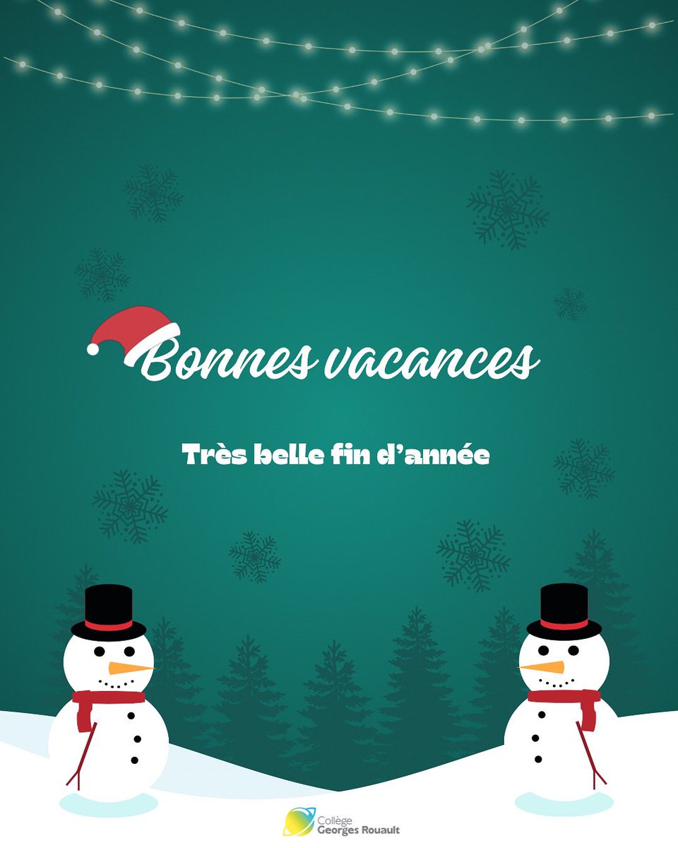 ❄️ Très belles vacances de fin d’année ❄️ L’occasion de profiter d’un repos bien mérité et de moments partagés ☃️🎄