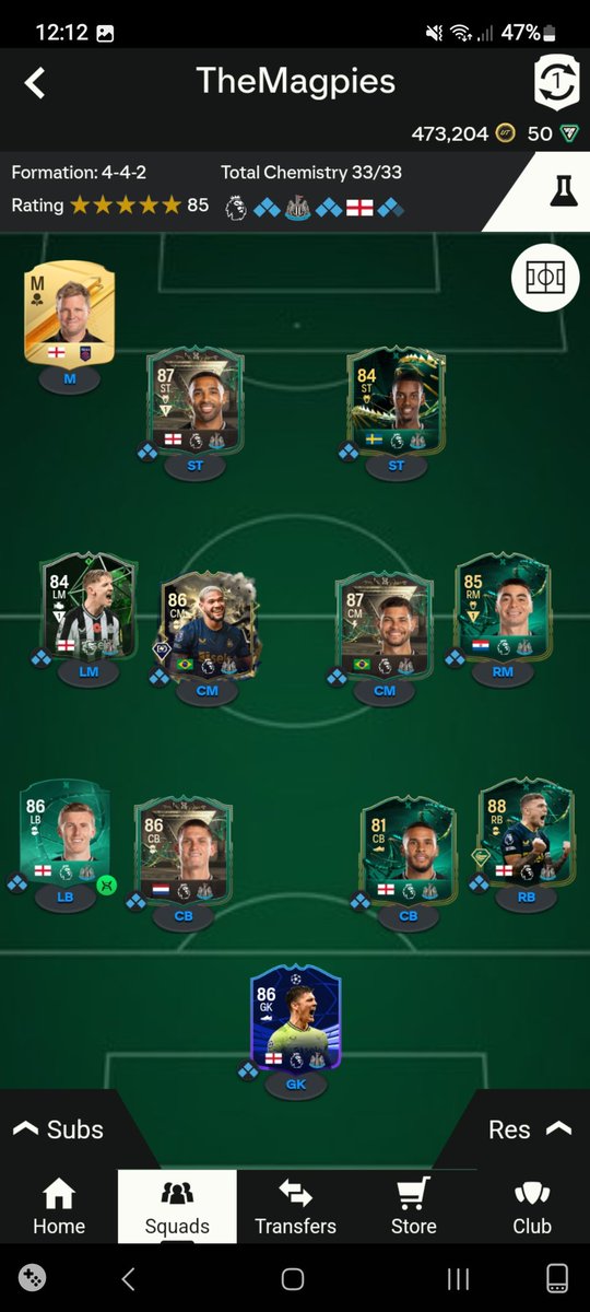 mickygallimore's tweet photo. @MarcFUTTrader Nice evos! Shame about the team ⬛️⬜️⬛️ See you Jan 6th 😎 https://t.co/lTWipGJuQt
