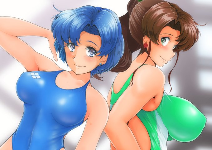 今日も過去絵!
亜美ちゃんまこちゃん競泳水着なのぜ。 