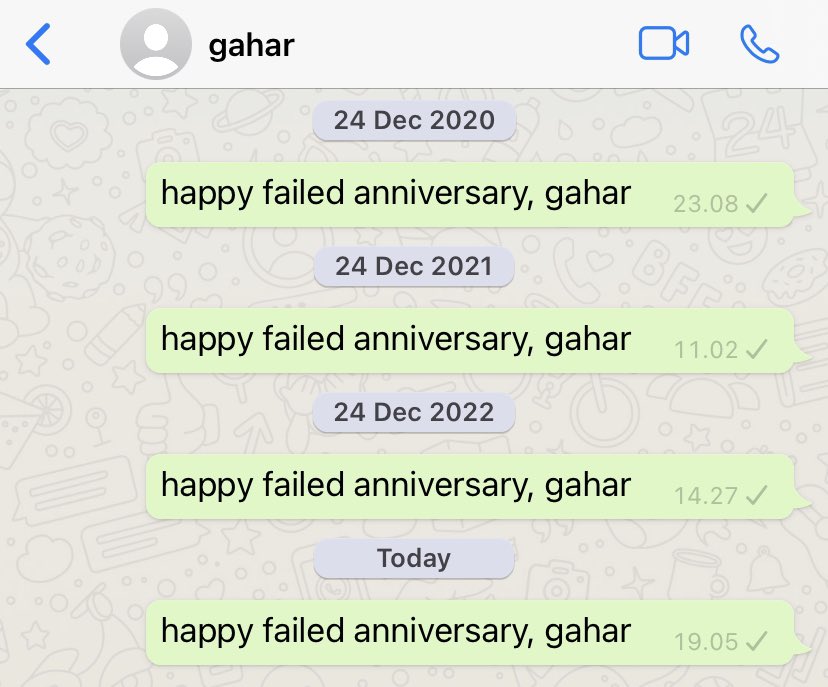 inikanindya's tweet photo. happy failed anniversary, gahar dan kalea https://t.co/dxoVJFevW4