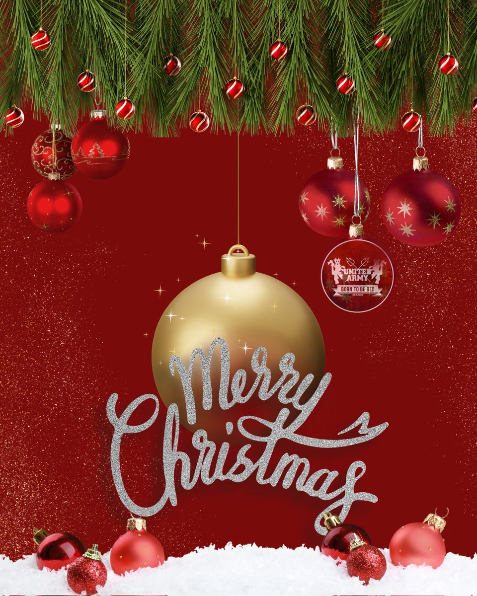 Hello United Fans,

Selamat merayakan hari Natal 25 Desember 2023 buat yang merayakan, Semoga Natal ini membawa damai, diberikan kesehatan dan kebahagiaan.

Selamat merayakan!

#UNITEDARMY 
#UNITEDARMYID