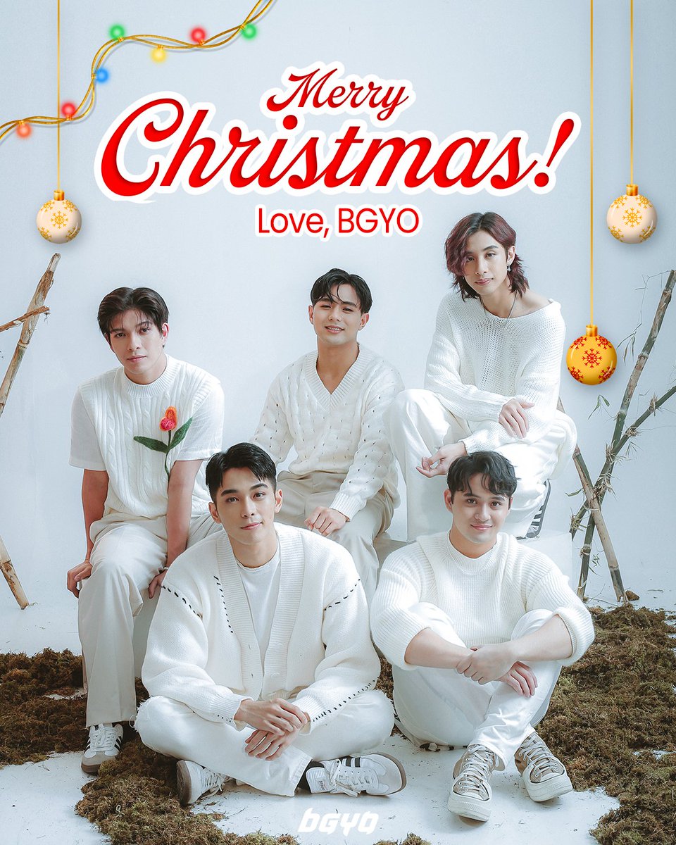 #BGYO | Merry na, Christmas pa!🥳🎄✨ Wishing everyone happy and healthy holidays filled with love and gratitude, remembering the reason for the season!🫶