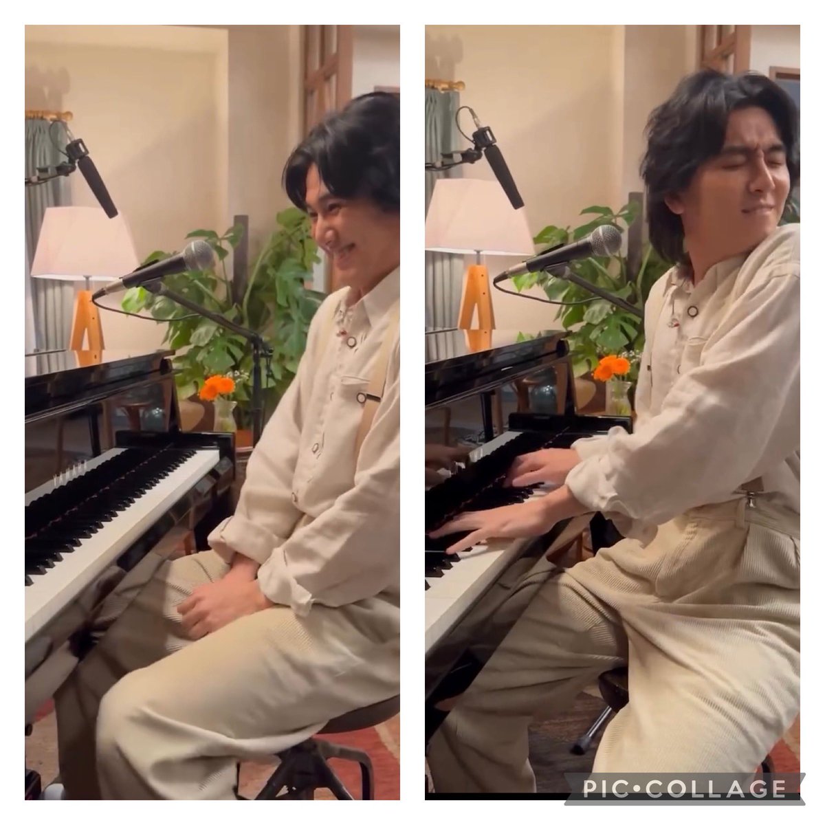 マジかよ（声）
風さんにピアノ奏でさせたら
全部持ってかれちゃう。

褒めてくれる？って後ろ向いて
細部に神が宿る…
#松下洸平Instagram 
#藤井風Instagram