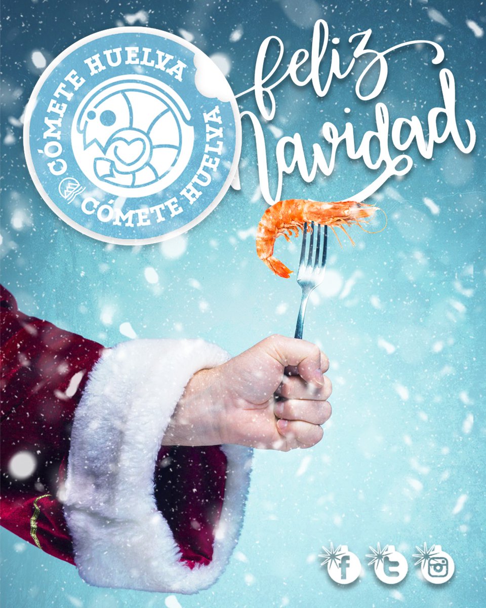 Que estas fiestas no te falte el mejor sabor a Huelva 💙 ¡Feliz Navidad Choquera! 🐙