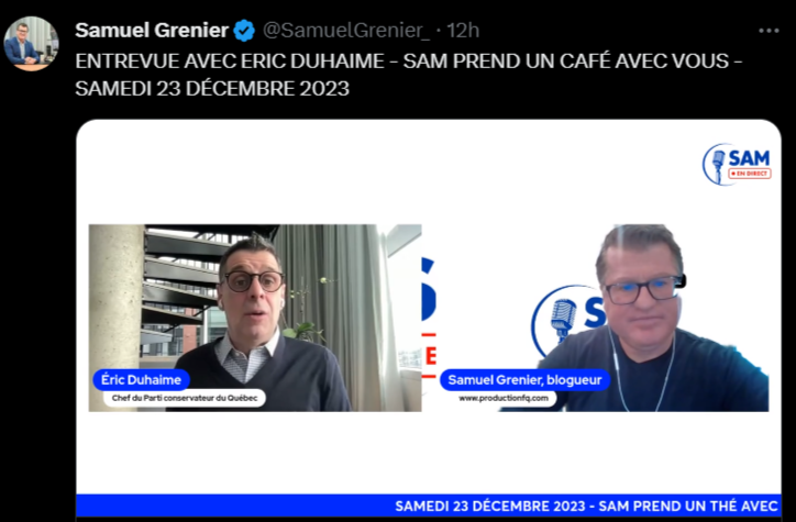Anarcho_Geek's tweet photo. Éric Duhaime : Le PCQ, c'est pas un parti de conspirationniste.

Aussi Éric Duhaime : https://t.co/oBjAepenQL