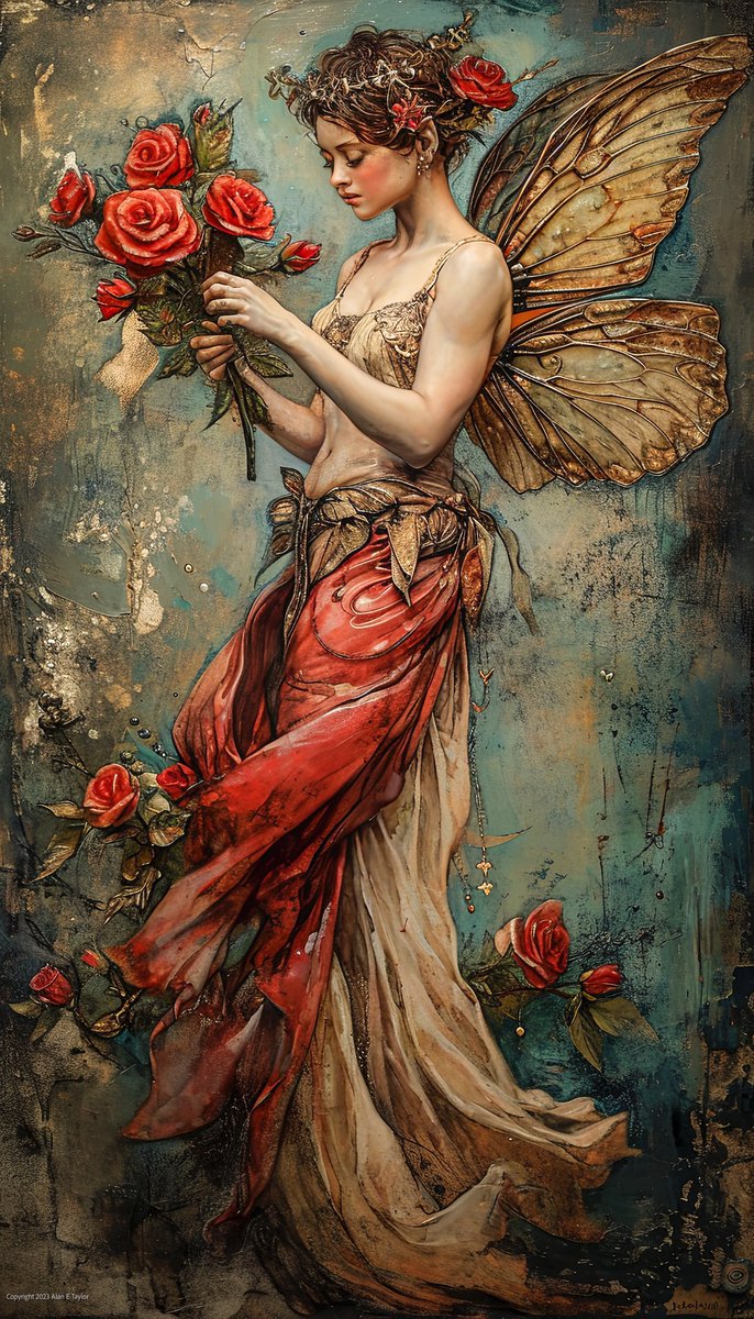 Rose Flower Fairy

From the series of images that I used to create the prompt.

#aiArt #AIArtworks #AIArtistCommunity #Midjourney #midjourneyV6 #MidjourneyAI #midjourneyartwork #synthography #DigitalArt #DigitalArtist #FlowerFairies