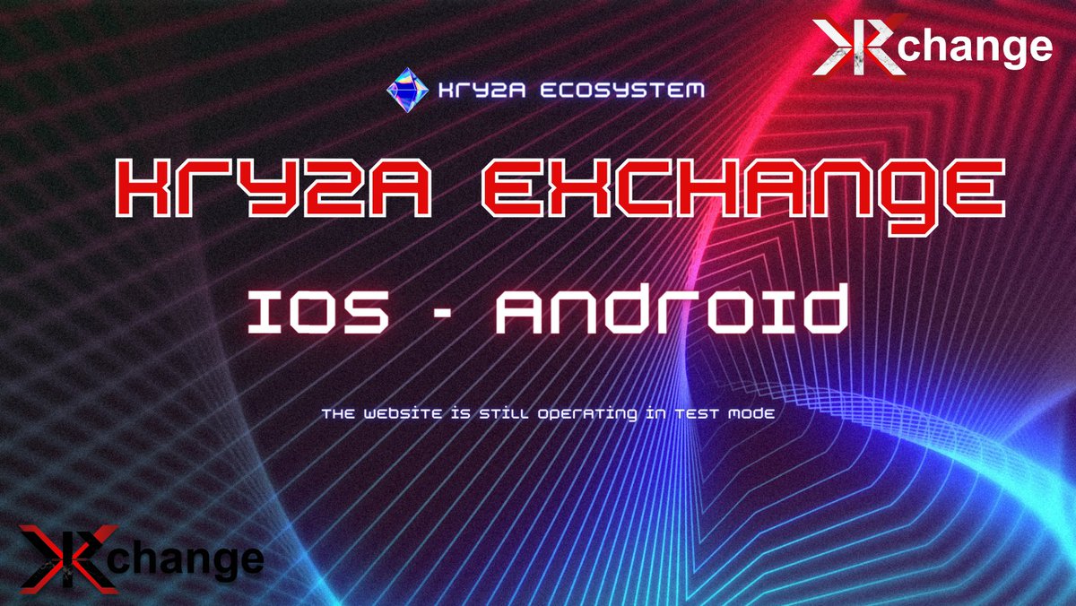 KryzaToken's tweet photo. 🚀 Exciting News! 🚀

We are thrilled to announce that the KRYZA Exchange has been successfully developed into a mobile application, available on both iOS and Android platforms! 📱💼 We kindly ask for your patience as we await approval for listing on Google Play and the Apple Store.

From now on, you can effortlessly trade cryptocurrencies anytime, anywhere with our new, super mobile app! 🌐💎 Join us and experience convenient and swift cryptocurrency trading! 🚀 #KRYZAExchange #MobileApp #CryptoTrading #Innovation #CoinMarketCap