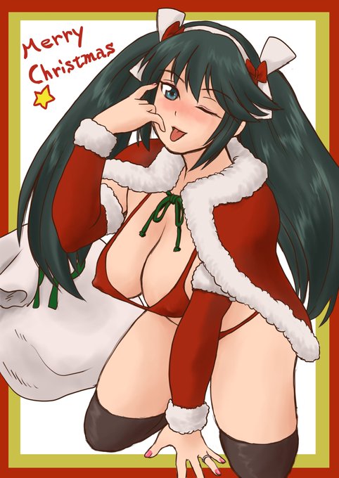 3年前に描いたビキニサンタ五十鈴さん 