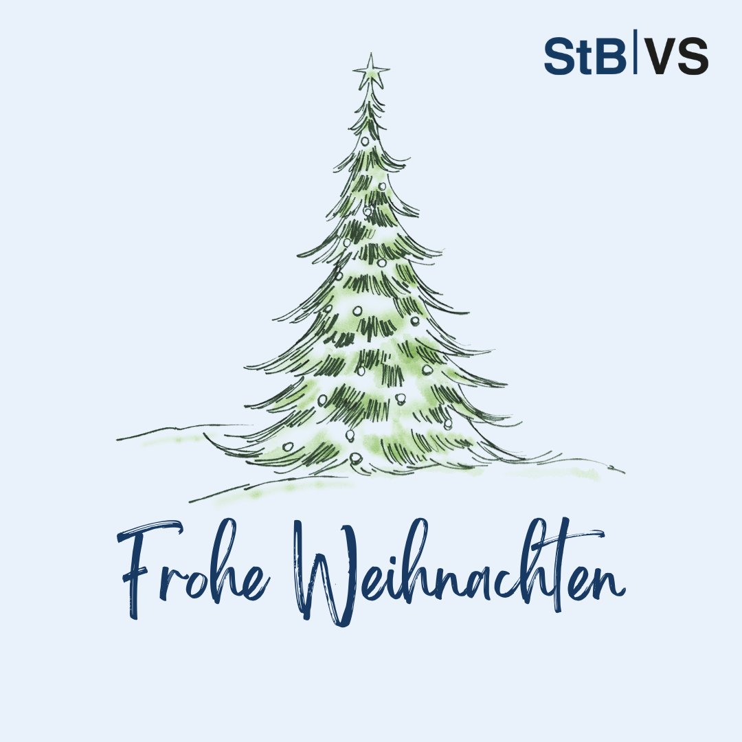 StBVS's tweet photo. Frohe Weihnachten und schöne Feiertage von der StBVS! 🎄 Möge diese besondere Zeit für Sie und Ihre Familie mit Liebe, Freude und Frieden erfüllt sein. 

#FroheWeihnachten #StBVS #Teamwork #Zusammenarbeit https://t.co/vZT4x9ZuBc