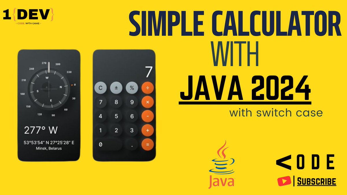 ChetanAnandst's tweet image. Make Simple Calculator With Java in #2024
youtu.be/mGumtVwWnzw?si…
#java #programming2024 #java2024 #1Dev #1DevChetan #chetananand