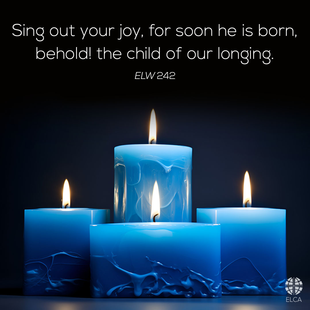 Today is the fourth Sunday of Advent and Christmas Eve. 'Awake! Awake, and greet the new morn, for angels herald its dawning. Sing out your joy, for soon he is born, behold! The child of our longing' (ELW, 242). #Advent #Christmas #ELCA
