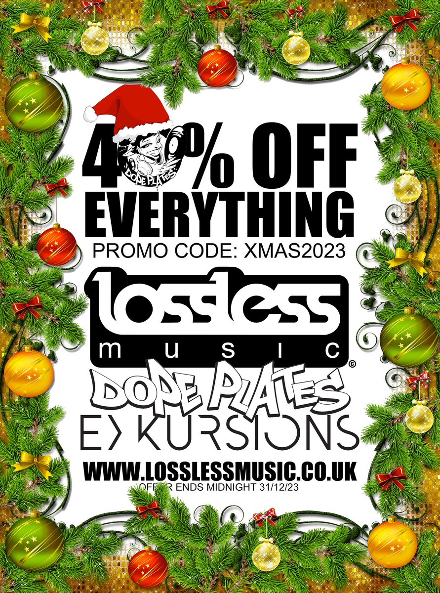Merry Christmas, massive n crew 🎅🏻 

40% off everything on our Bandcamp store until midnight (UK time) 31st Dec
