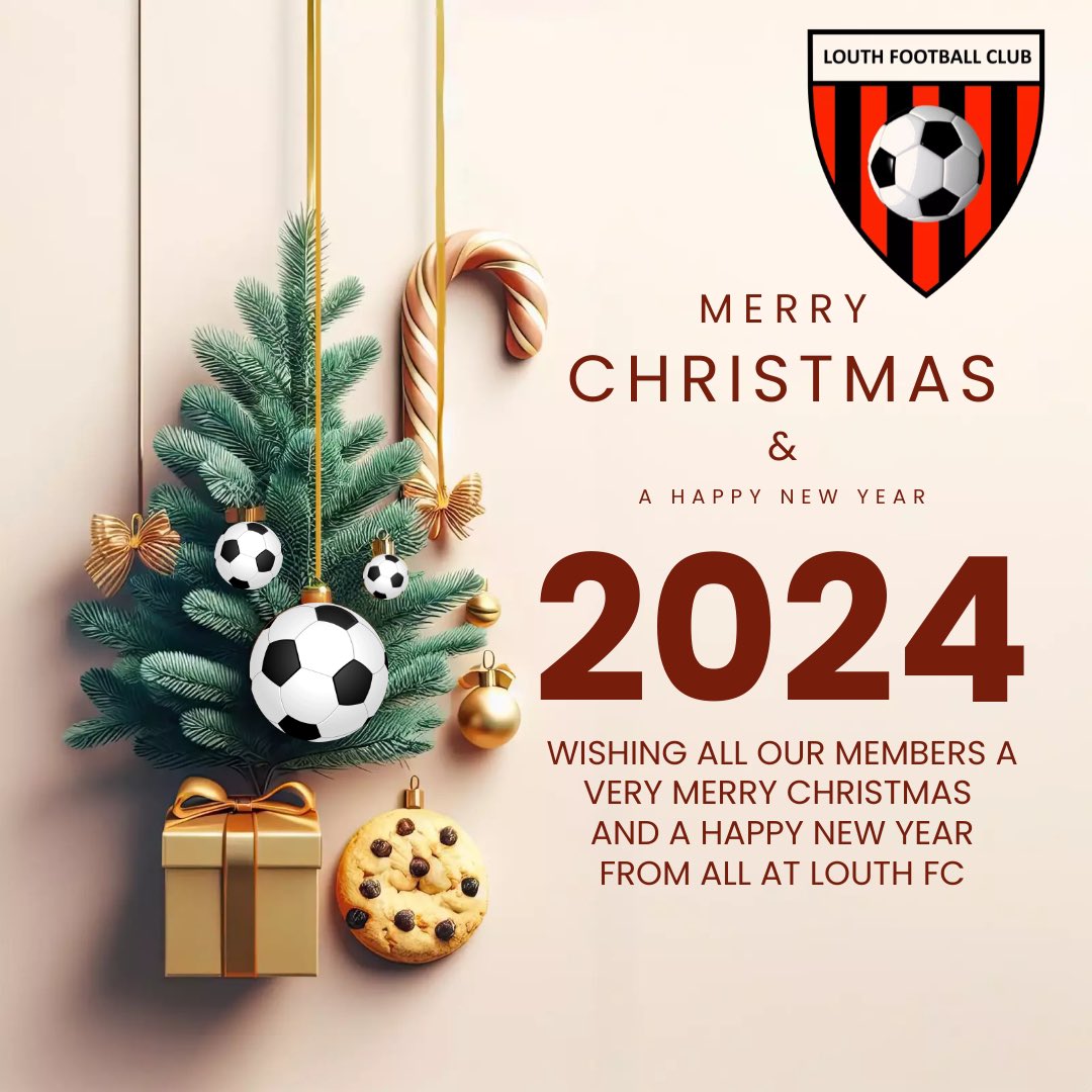 Wishing all our members a Very Merry Christmas and a Happy New Year. 
Please have a Happy and Safe Festive period.

#LouthFC #merrychristmas #christmas #newyear 🎄