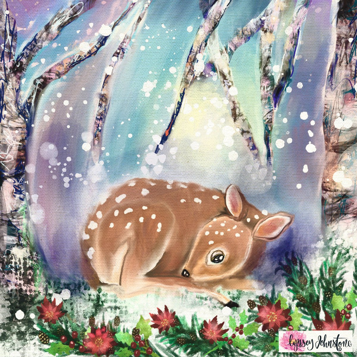 Happy Christmas Eve! 🌟❤️

  My Latest Painting my all time favourite since i was a little girl 
“ Winter Bambi “ 

May this magical day be filled with joy, love, and the warmth of family and friends. May all your dreams come true !

 ✨🎄 #ChristmasEve #WishesComeTrue #love