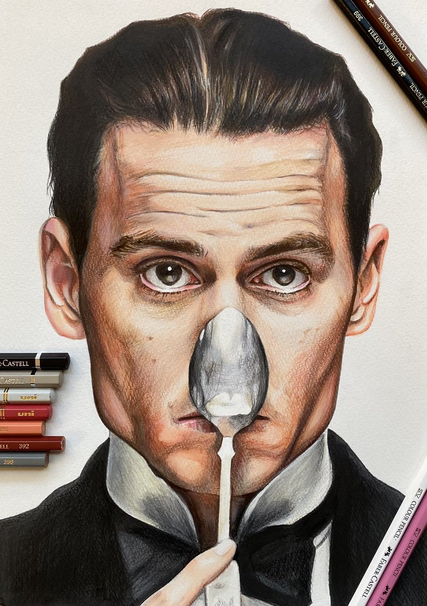 GattoBlu5's tweet photo. 🎄 Merry Christmas 🎄
I drew a colored pencil drawing of "James Matthew Barrie" played by Mr. Johnny Depp in the movie "Finding Neverland".✍️
@JohnnyDeppNFT 
@WeRJohnny1
#JohnnyDepp
#johnnydepp
#FindingNeverland
#ColorPencilDrawing
#ジョニー・デップ
#ネバーランド
#色鉛筆イラスト https://t.co/1K6WboIKF9
