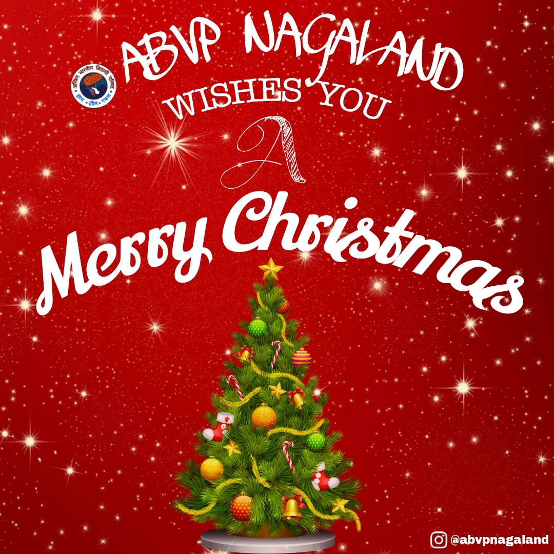 AbvpNagaland's tweet photo. Embracing the warmth of the season, surrounded by twinkling lights and joyous melodies. ABVP NAGALAND wishes you and your loved ones a Merry Christmas filled with love, laughter, and cherished moments. 🎄✨
#abvp #abvpnagaland #abvpvoice #abvpindia #nagaland #christmas https://t.co/6OCdsu9T58