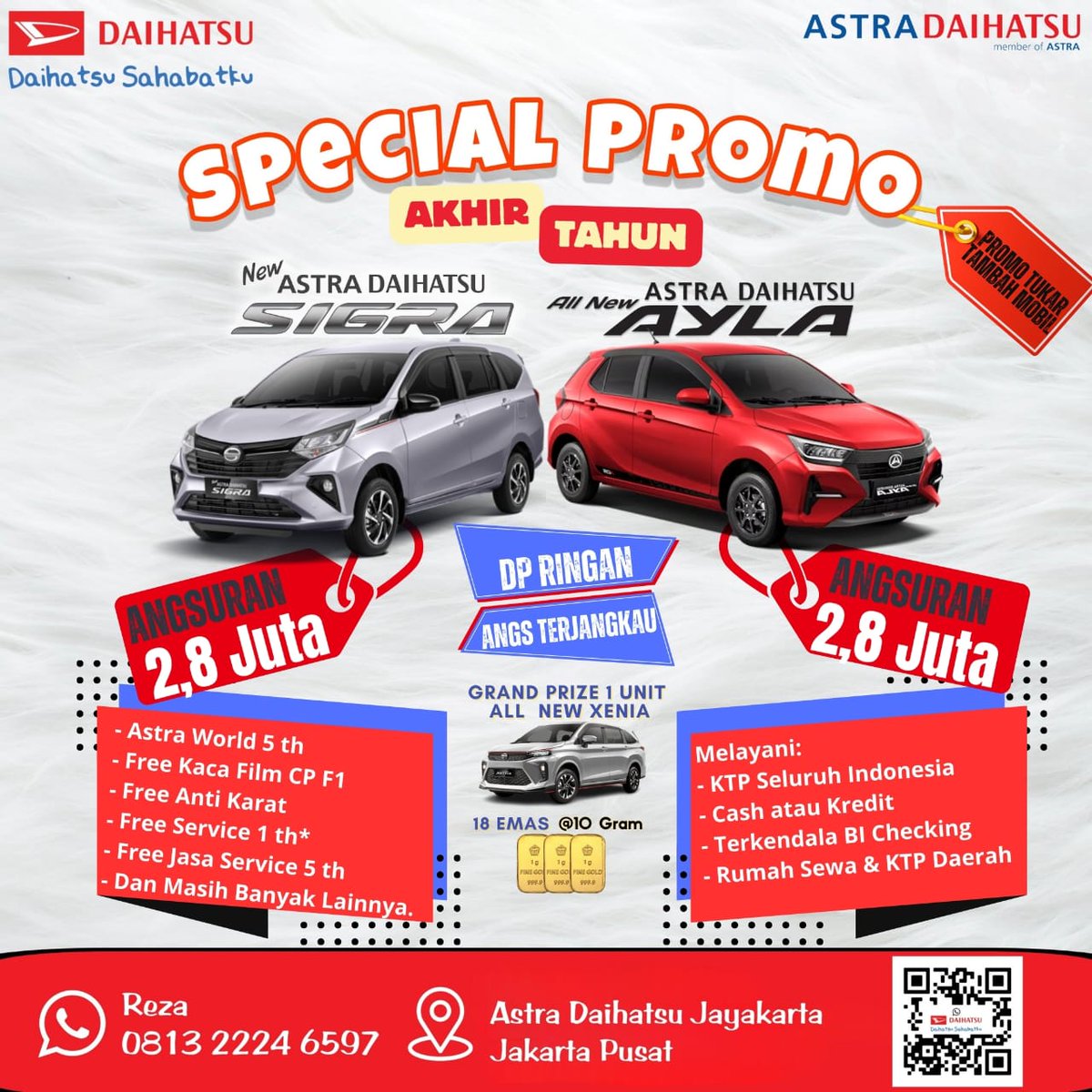 RzFahlevii's tweet photo. @hrdbacot #lapakcot #otomotif nitip lapak ya 🙏
kali ada yg punya kebutuhan unit baru Daihatsu. bisa melayani KTP seluruh Indonesia 🔥 https://t.co/Gvp8SKrZ04