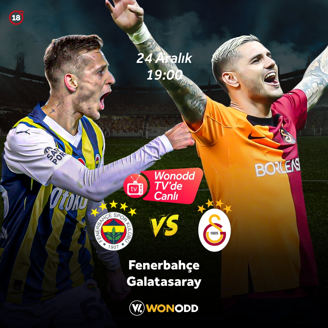 Futbol şölenine hazır olun! #Derbi #WonoddTV de izlenir!

Fenerbahçe - Galatasaray

TV 🎯 bit.ly/wonoddtv
Güncel Giriş 🎯 bit.ly/wonoddguncelgi…
Telegram🎯 t.me/wonodd_resmi1

#wonodd #bahis #spor #iddaa #futbol #canliizle #FBvGS #kadikoy 24 Aralık Pazar