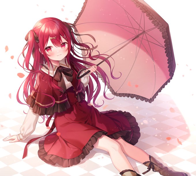 「holding umbrella ribbon」 illustration images(Latest)｜4pages