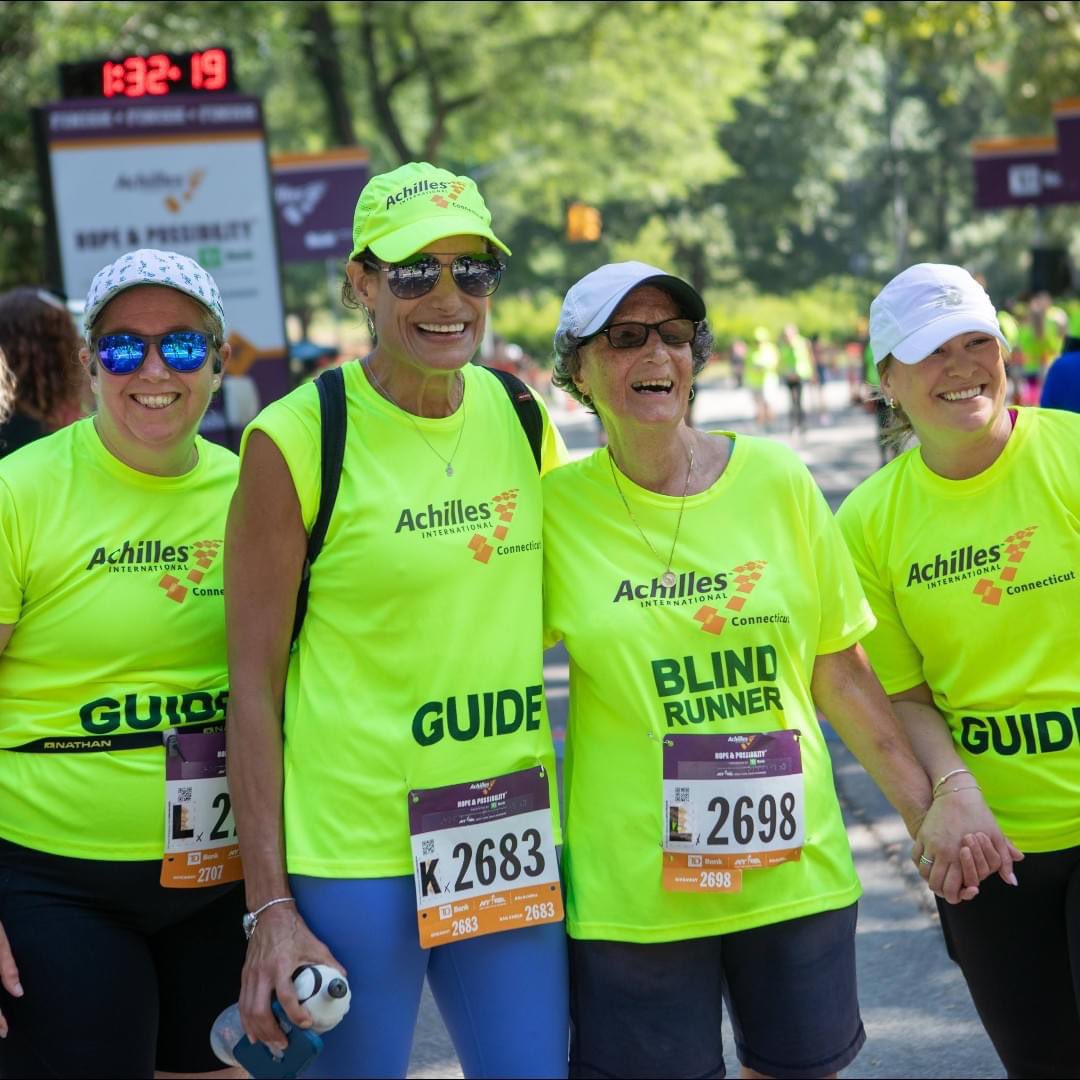 Achilles is giving the gift of community this holiday season! When you join, you become a part of a supportive, encouraging and empowering community.         Happy Holidays!  We will be on our holiday break until 1/3/24…and we look forward to an even better 2024!🧡💜 #GoAchilles