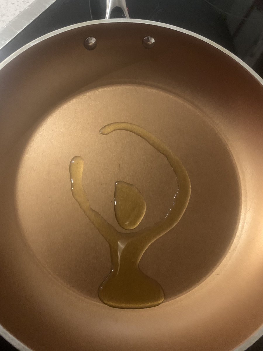 Sometimes the olive oil just wants to dance
