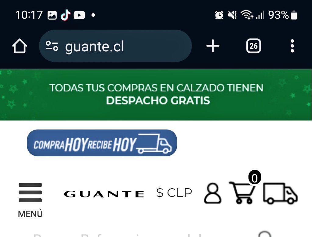 afriz07's tweet photo. @PulsobyGuante #zapatosguante hice una compra el día viernes, considerando su "Compra hoy, recibe Hoy" y aún no recibo nada... Pague el servicio Sameday y no hay nadie a quien preguntar estado... Una vergüenza su servicio de postventa... ¿Esto es publicidad engañosa? @SERNAC https://t.co/MXoeTsClGr