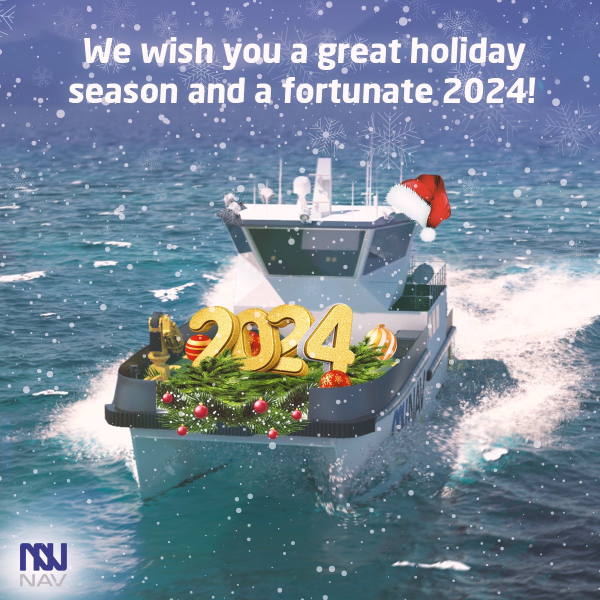 As NAV, we wish everyone a happy holiday with good wishes! 2024 will be much more enjoyable!

#NewportShipping #MerryChristmas #JingleAllTheWay #WinterWonderland