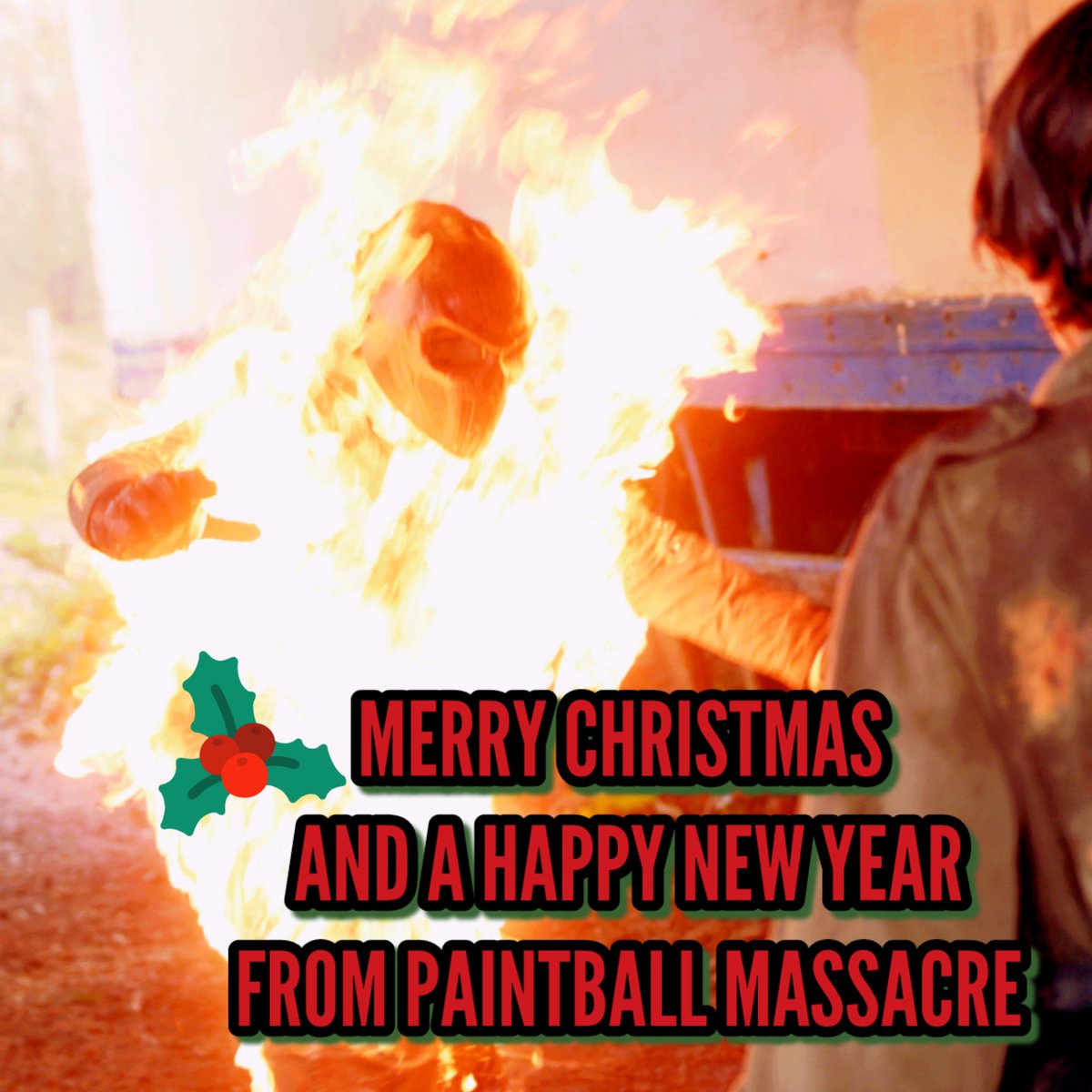 We would like to wish all our Paintball Massers ☠️🩸 From around the World a Merry Christmas and a Happy New Year 🎄⛄🎁❤️ Thank you for your continued support for our film 🎬🎥🎞️🍿 #paintballmassacre #pbm #horror #merrychristmas2023 #happynewyear #chestnutsroastingonanopenfire