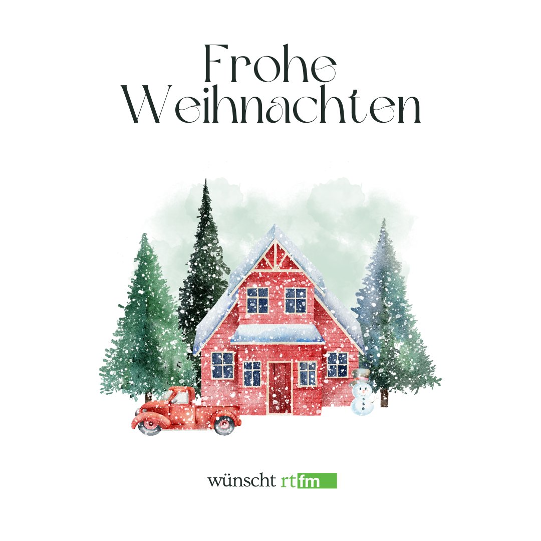 rt_fm's tweet image. Frohe Weihnachten und besinnliche Feiertage! 🎄🌟 Wir wünschen Ihnen und Euch allen ein gesegnetes Weihnachtsfest, schöne Festtage in Verbindung mit lieben Menschen, viel Freude und Erholung. 🎁🕯️

#froheweihnachten #feiertage #christmas
