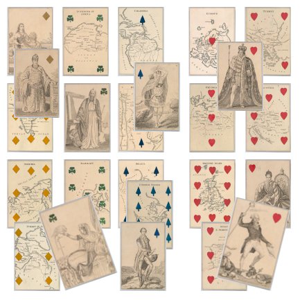 prometheus_eV's tweet image. *24*
&quot;Court Game of Geography&quot; by William and Henry Rock, 1838–55, 1 game (52 cards): hand colored illustrations, hand colored maps; cards 10 x 7cm + 1 booklet (32 pages).
24 dieser Karten vom Metropolitan Museum of Art #ausdembildarchiv 👇
#promvent23 #Spielkarten #Kartenspiel