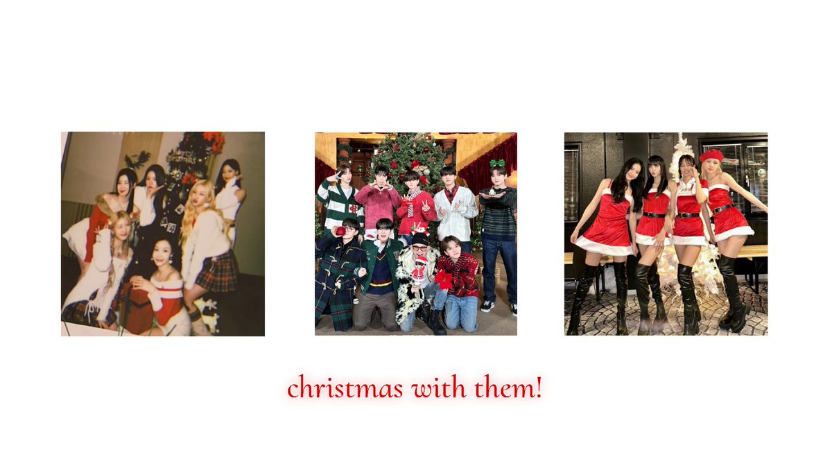 7baechi's tweet photo. another christmas to celebrate with my mains. #babymonster, #treasure and #blacklink! https://t.co/qJV89ZSsXi