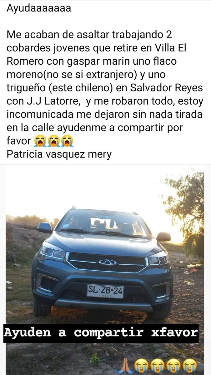 Rt por si ven el auto. #LaSerena #Coquimbo