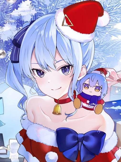 明日の午前中にクリスマスすいちゃんイラスト投稿しまーす 