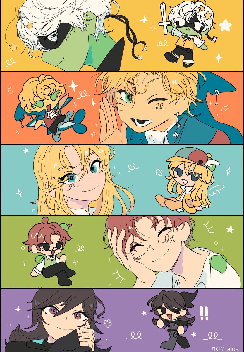 OkeyAida's tweet image. #qsmpfanart of my favourites :)))