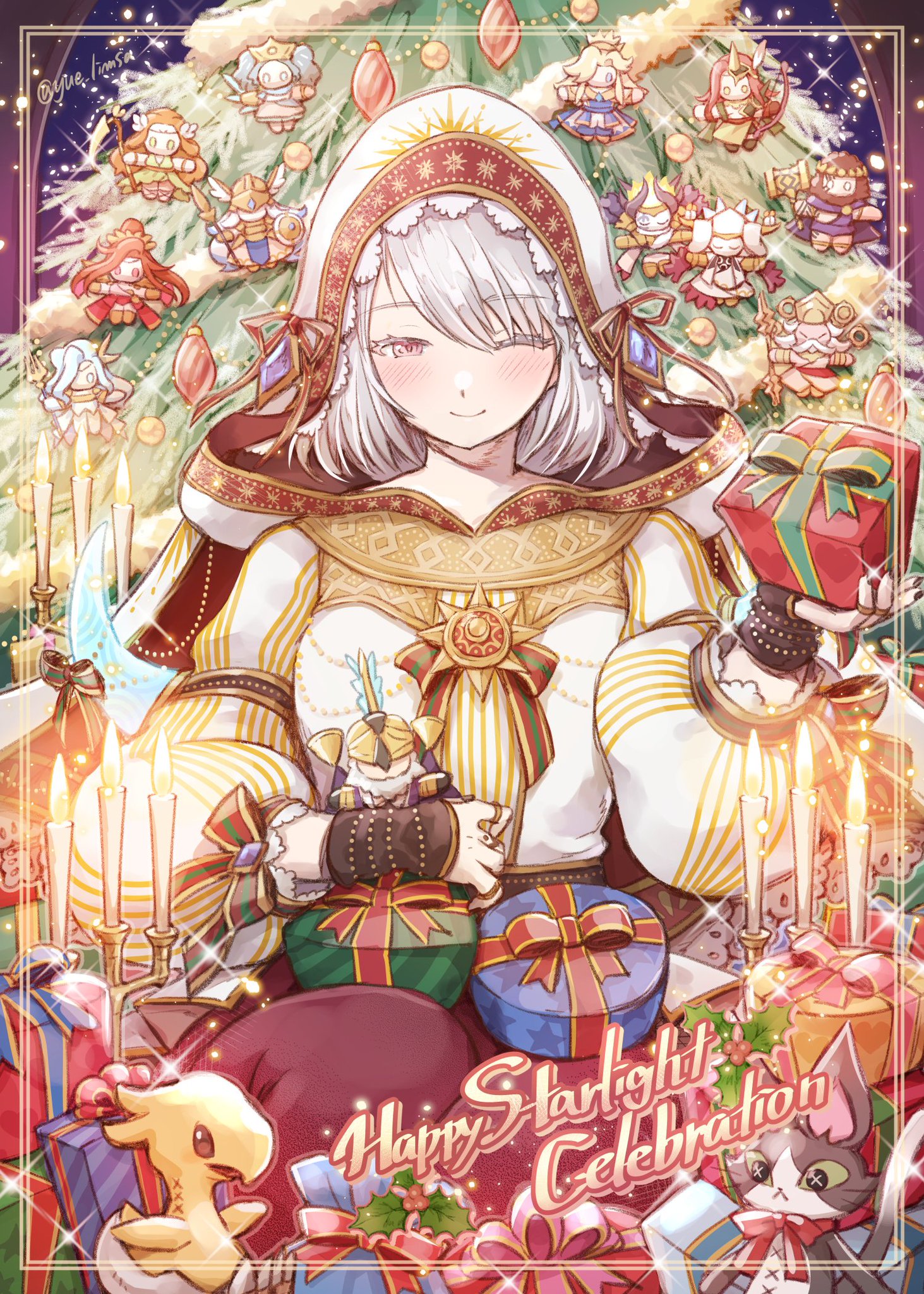 ♡該当者様ご依頼品♡シーグラスアート 外さ 雪の結晶Happy Xmas