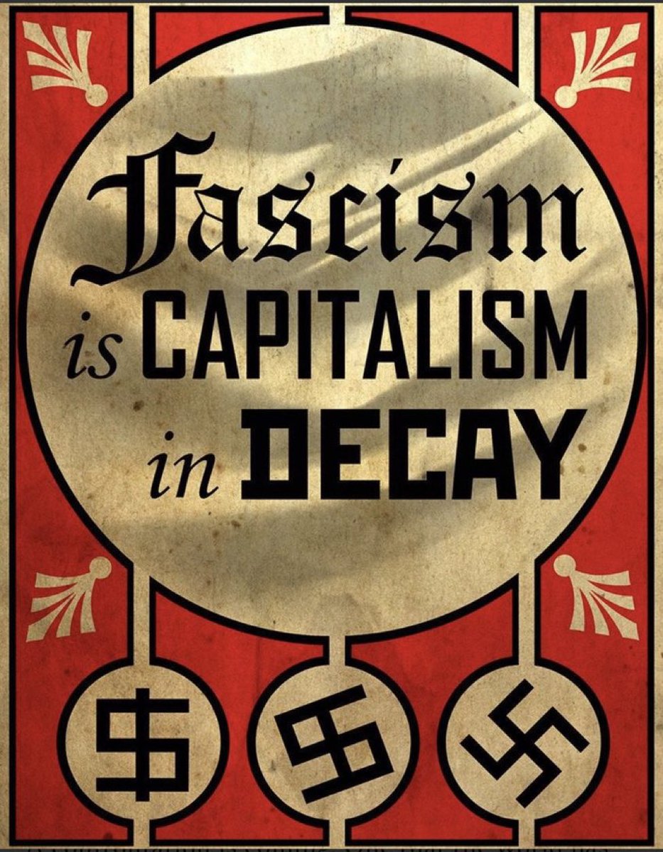 bkeithb's tweet photo. As #capitalism fails and flails,
It inevitably turns to #fascism to maintain its hold on power.

We are witnessing this turn in the US &amp; Western world daily.

#CapitalismIsTheProblem
#WeCanDoBetterThanCapitalism
#LetsTrySocialism https://t.co/4jXmKlpy0e
