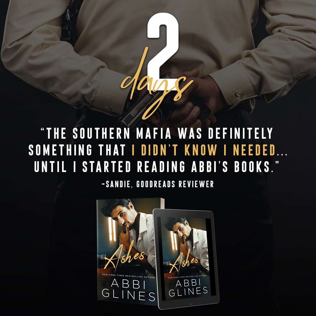 RNtobe518's tweet photo. 𝐀𝐬𝐡𝐞𝐬 by New York Times, USA Today, and Wall Street Journal bestselling author Abbi Glines is coming in two more days!!! This is a steamy, second chance, forced proximity Southern Mafia Romance set in the Smoke Series.  Pre-order now! https://t.co/TlpVRqUXH8 https://t.co/NMKpTR6X9B