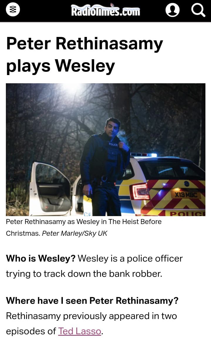 I’m in a Christmas film 🥰🎄               The Heist Before Christmas available now on NowTV, or Sky Max at 8pm