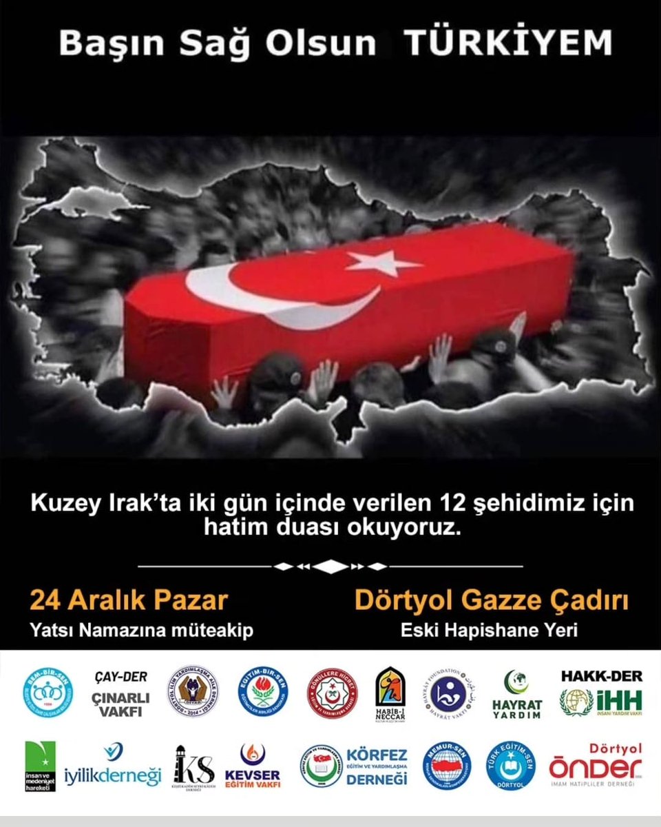 osmanoz7's tweet photo. Şehitlerimiz için bu akşam 19.30'da hatim duasına bekliyoruz https://t.co/0hpHdsZegG