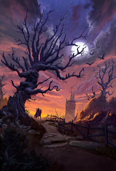 「bare tree night」 illustration images(Latest)