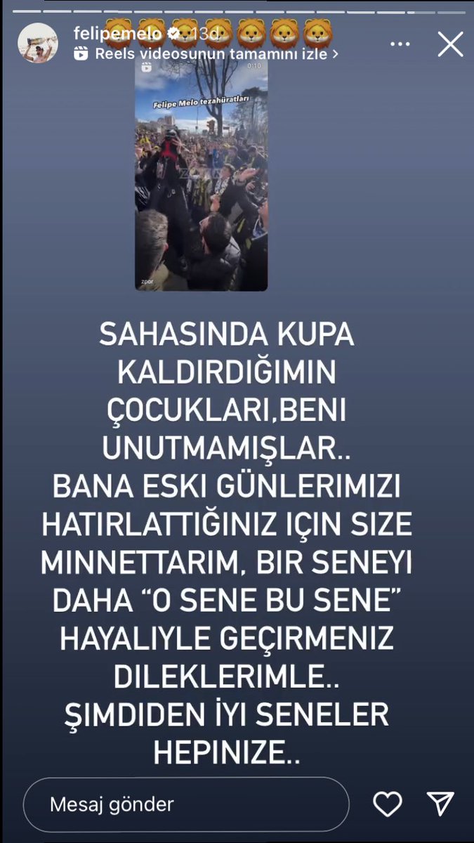 Felipe Melo’nun füze gibi cevabı🤠🦁
#FBvGS #FelipeMelo