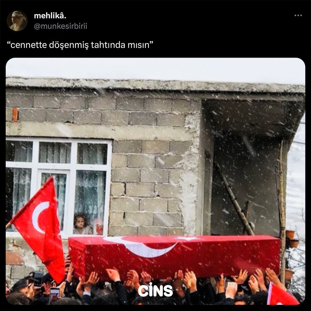 "Cennette döşenmiş tahtında mısın?"