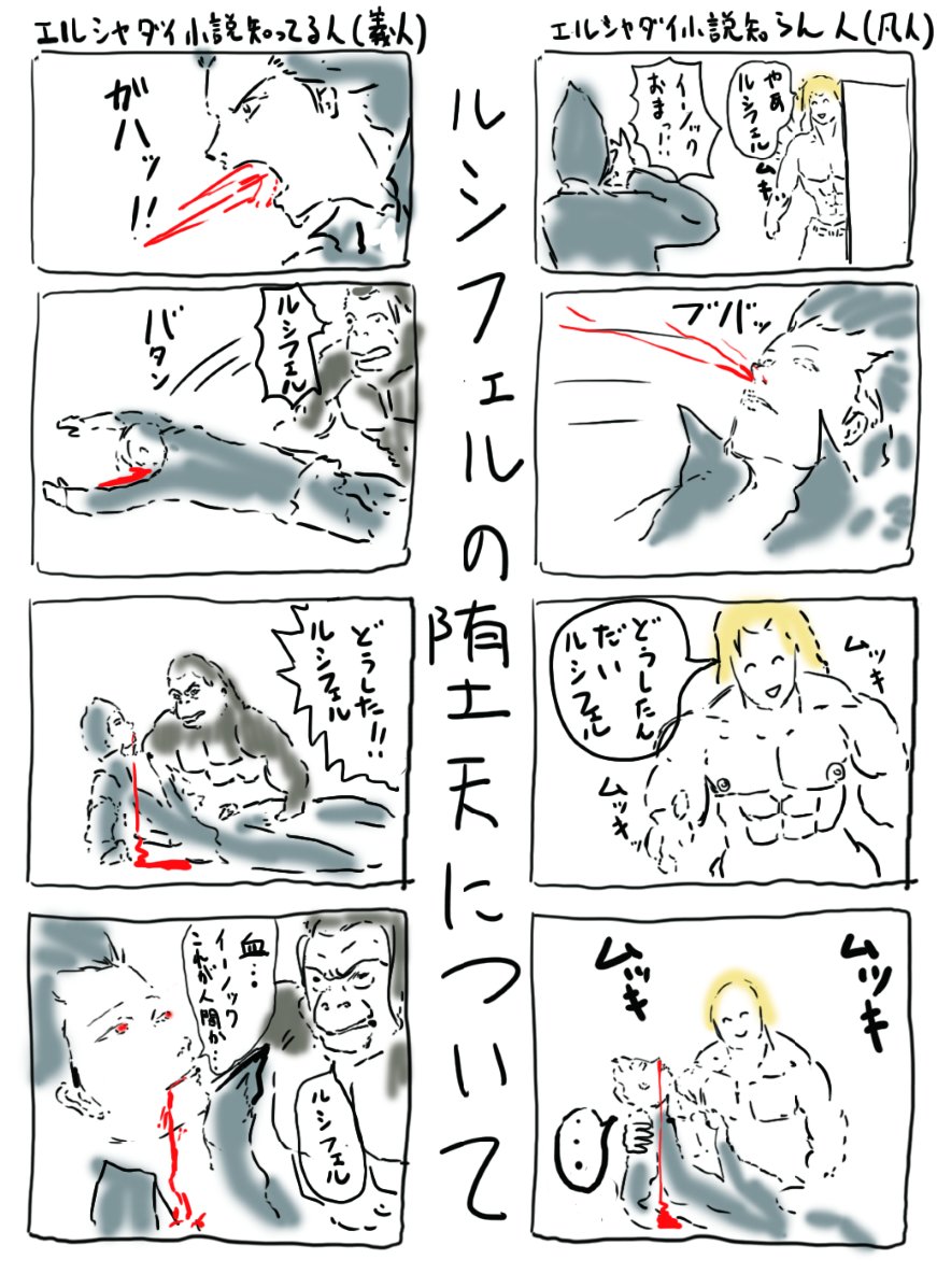 エルシャダイこれから前もって読もうと思ってる方へ 読む前と読む後でこうなります。