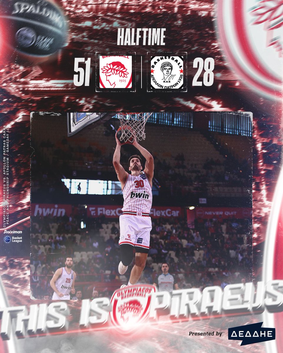 Olympiacos_BC's tweet photo. Hμίχρονο🏀 #OlympiacosBC - Απόλλων Π. #WeAreOlympiacos #TogetherWeFight #OLYAPO https://t.co/8hoWpYuWiz